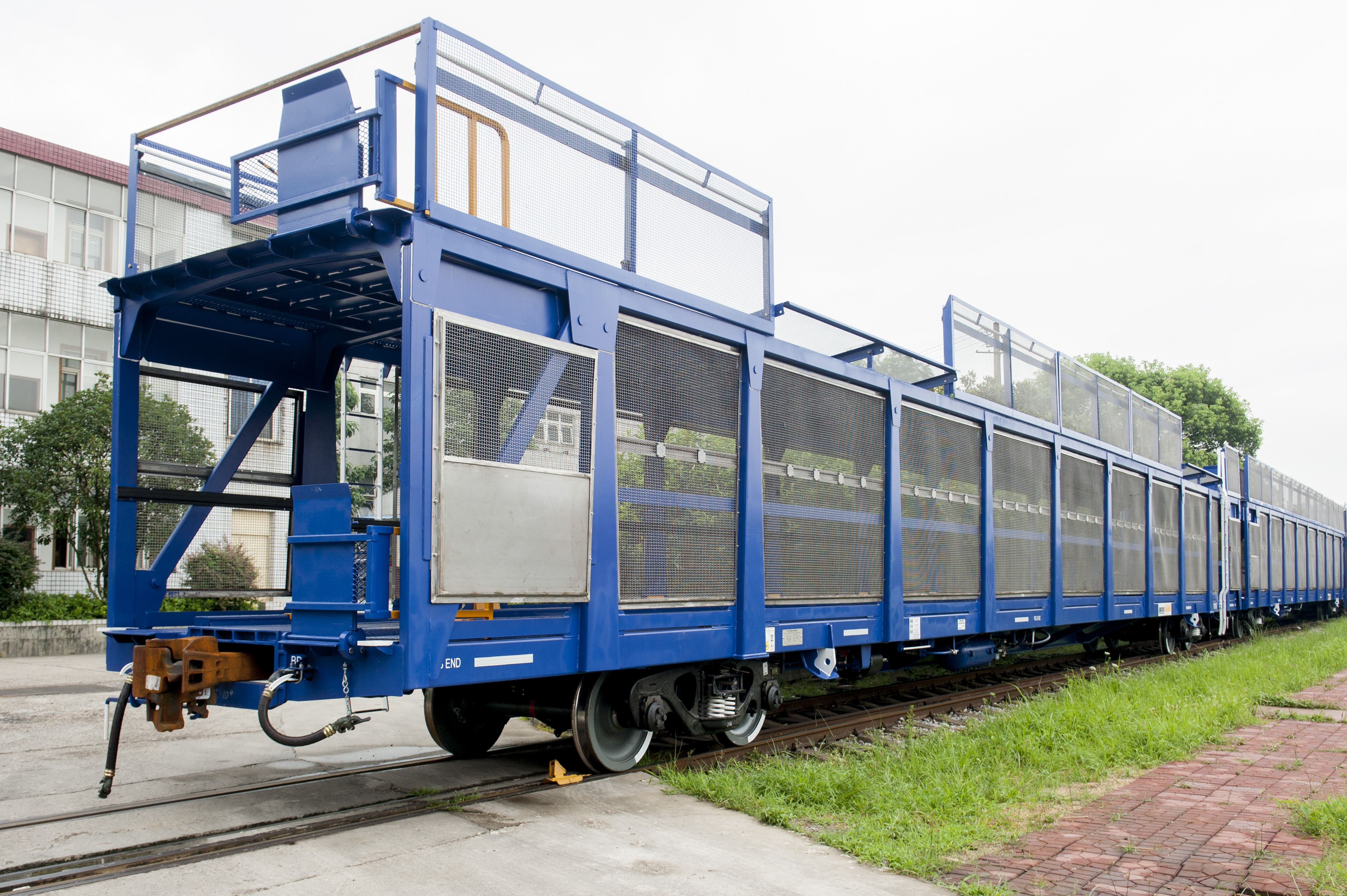 Double-Deck Automobile Flat Car